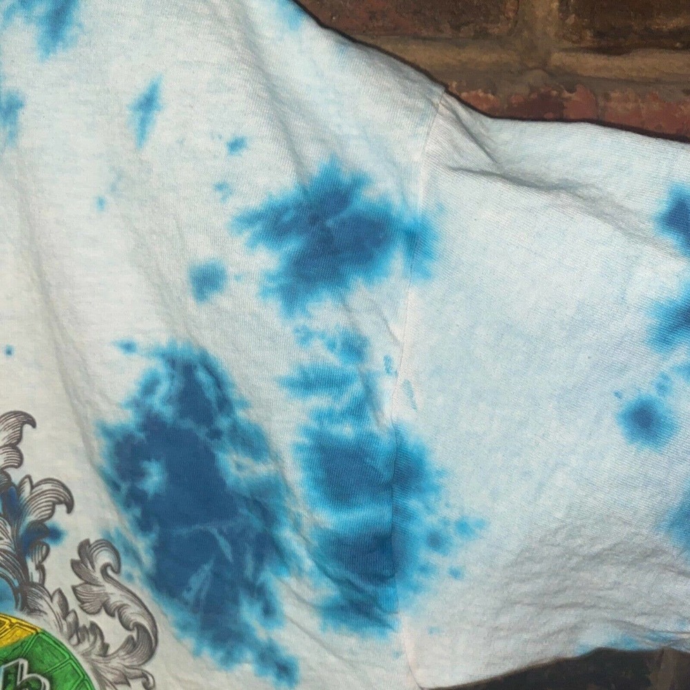Hard Rock Atlantic City Custom Blue Tie Dye Rainbow Graphic T-Shirt Size XL - Picture 3 of 5